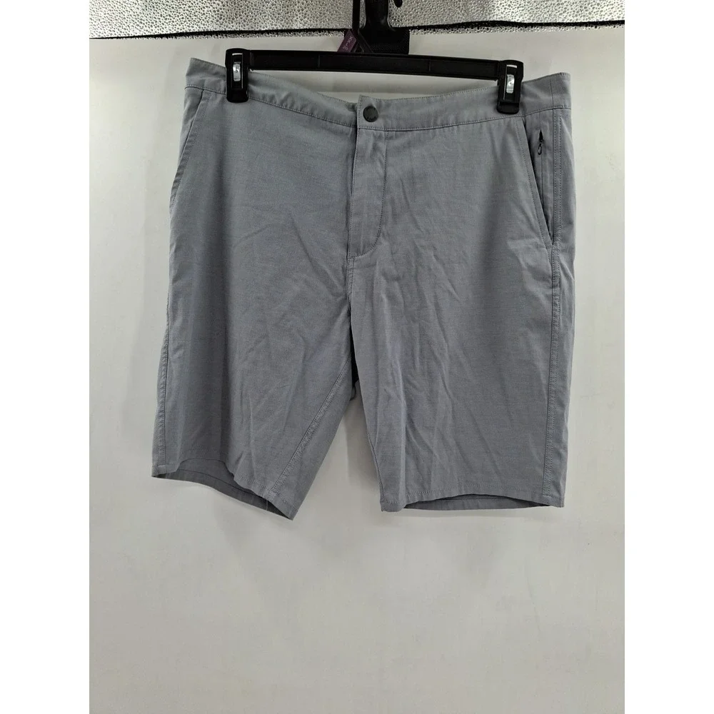 Johnnie-O‎ Mens Gray Chino Shorts Size 33 Actual Size 35